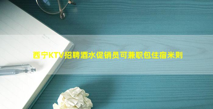 西宁KTV招聘酒水促销员可兼职包住宿米则